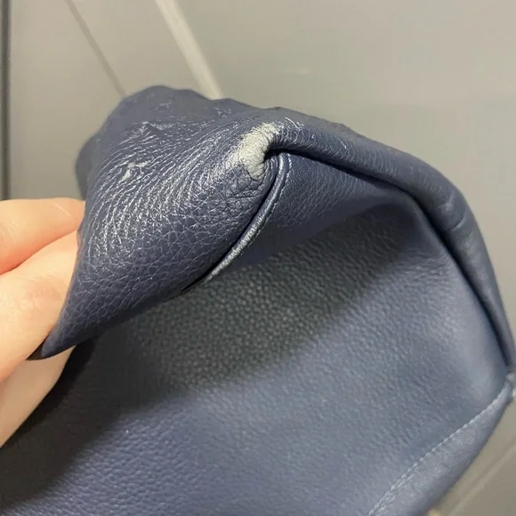 Jimmy Choo Pimlico Star Studs Navy Leather Tote Bag - Picture 10 of 12